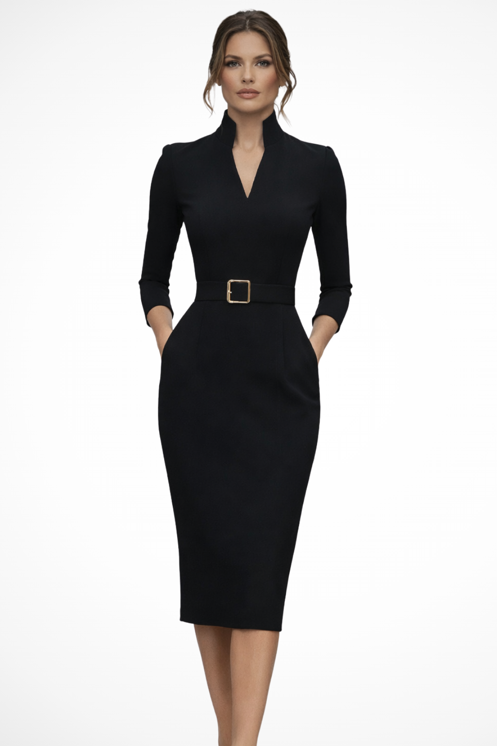 selene midi dress black Black Strapless Feather Trim Asymmetrical Midi Dress Black / XS