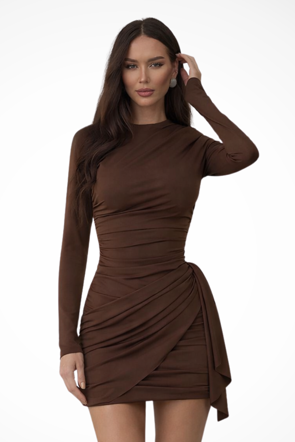 harlow ruched mini dress Harlow